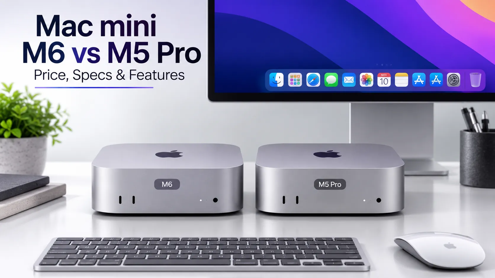 Apple Mac mini M6 vs M5 Pro – Price, Specs & Features