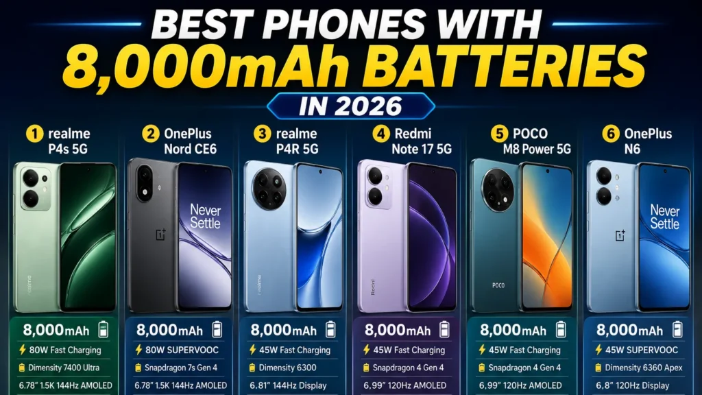 OnePlus N6 8000mAh Battery Phone 2026