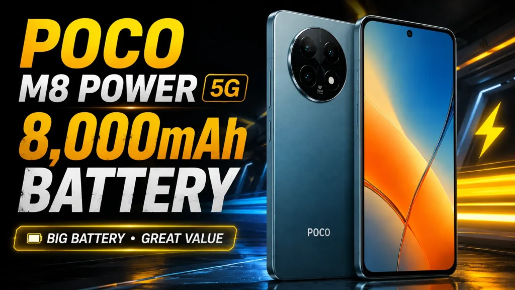 POCO M8 Power 5G 8000mAh Battery Phone 2026