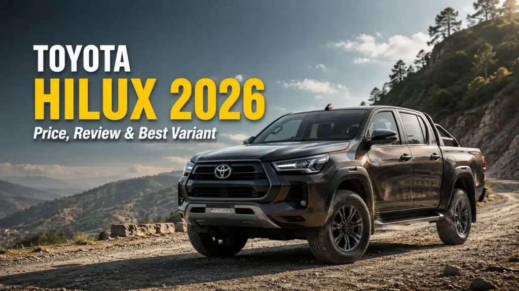 Toyota Hilux 2026 Review, Price, Features, Performance & Should You Buy It? Toyota Hilux 2026 Front Three-Quarter View