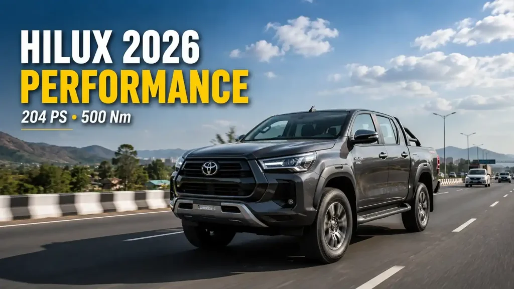 Toyota Hilux 2026 Performance – 204 PS and 500 Nm Diesel Engine