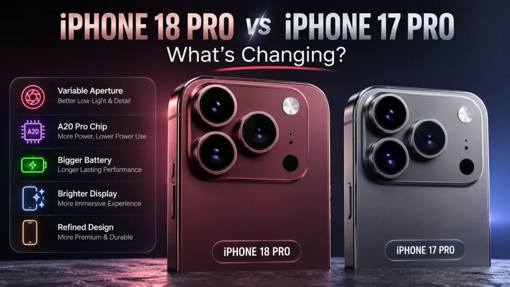 iPhone 18 Pro Everything We Know So Far About Apple iPhone 18 Pro 2026 iPhone 18 Pro vs iPhone 17 Pro