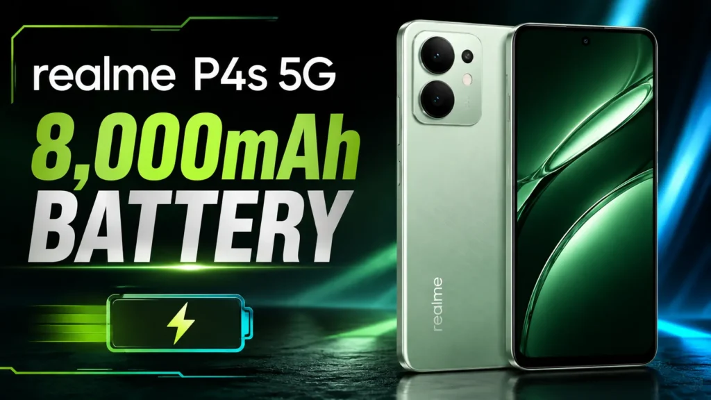 realme P4s 5G 8000mAh Battery Phone 2026