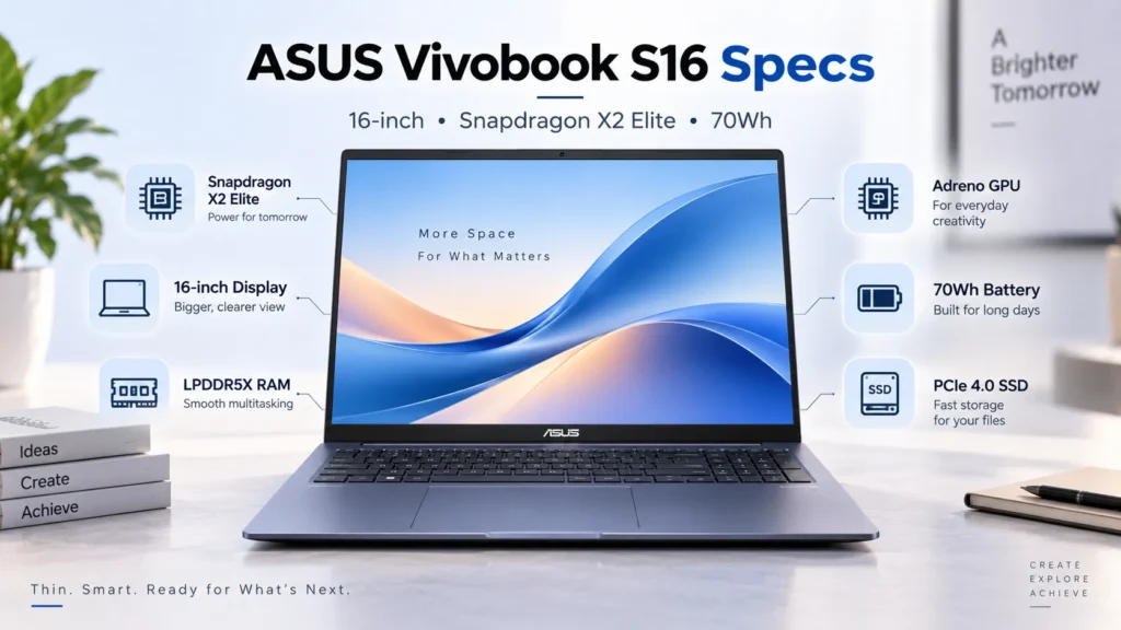 ASUS Vivobook S16 Specifications