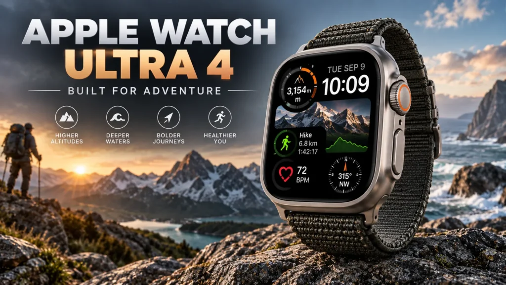 Apple Event iPhone 18 Pro and iPhone 18 Pro Max, iPhone Duo & Apple Watch Series 12, Apple Watch Ultra 4 and AirPods 5. Apple Watch Ultra 4 – Built for Adventure