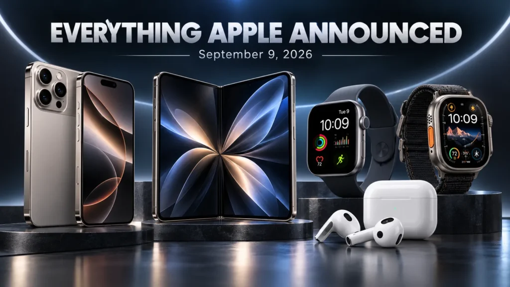 Everything Apple Announced at September 2026 Event
