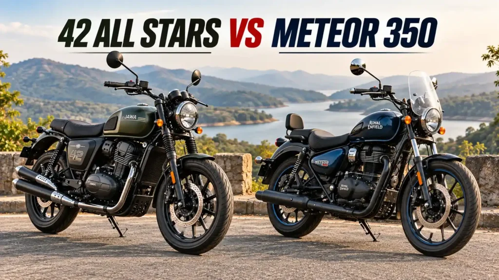 Jawa 42 All Stars Launched in India: Price, Specs & Features Jawa 42 All Stars vs Royal Enfield Meteor 350 comparison