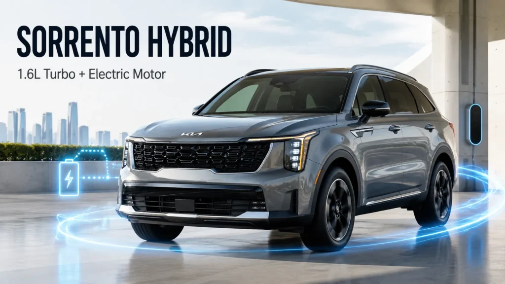Kia Sorento 2026 Hybrid – 1.6L Turbo and Electric Motor