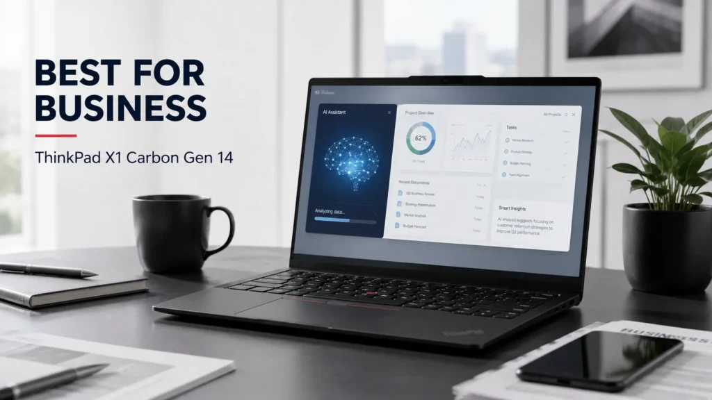 Lenovo ThinkPad X1 Carbon Gen 14 Best AI Laptop for Business