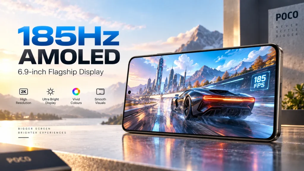 POCO F9 Ultra 6.9-inch 185Hz AMOLED Display