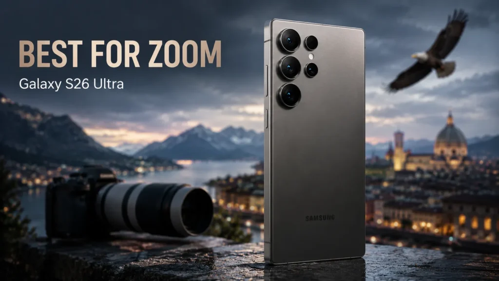 Samsung Galaxy S26 Ultra Best Camera Phone for Zoom in 2026