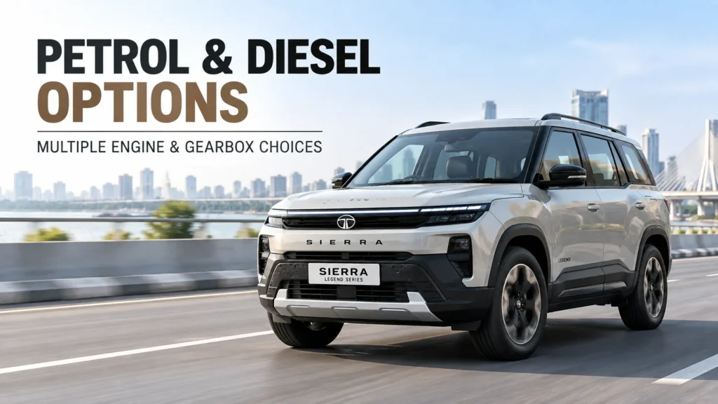 Tata Sierra Legend Series Launched: Price, Features and Variants Tata Sierra Legend Series petrol and diesel engine options
