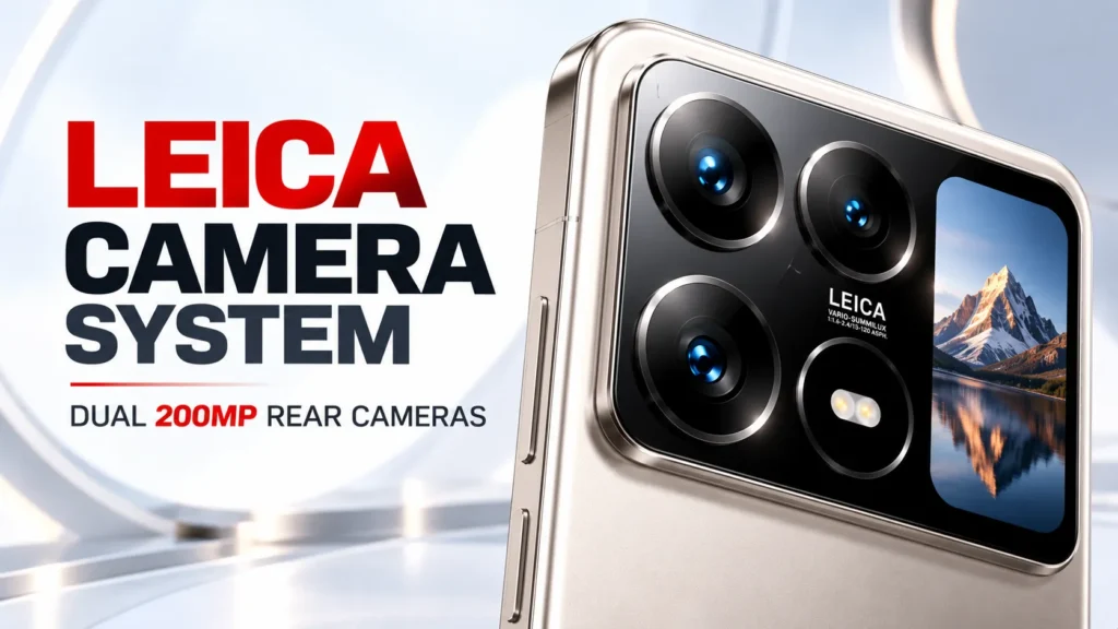 Xiaomi 18 Pro Max Leica camera system with dual 200MP rear cameras
