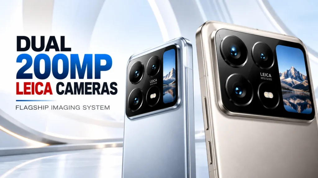 Xiaomi 18 Pro and 18 Pro Max dual 200MP Leica camera system