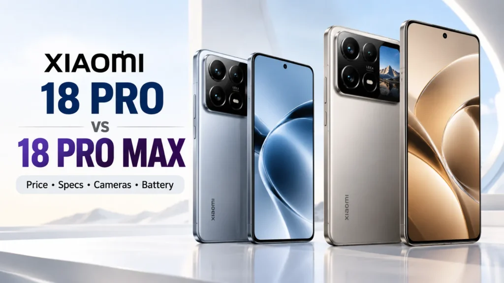 Xiaomi 18 Pro and Xiaomi 18 Pro Max side by side
