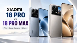Xiaomi 18 Pro and Xiaomi 18 Pro Max side by side