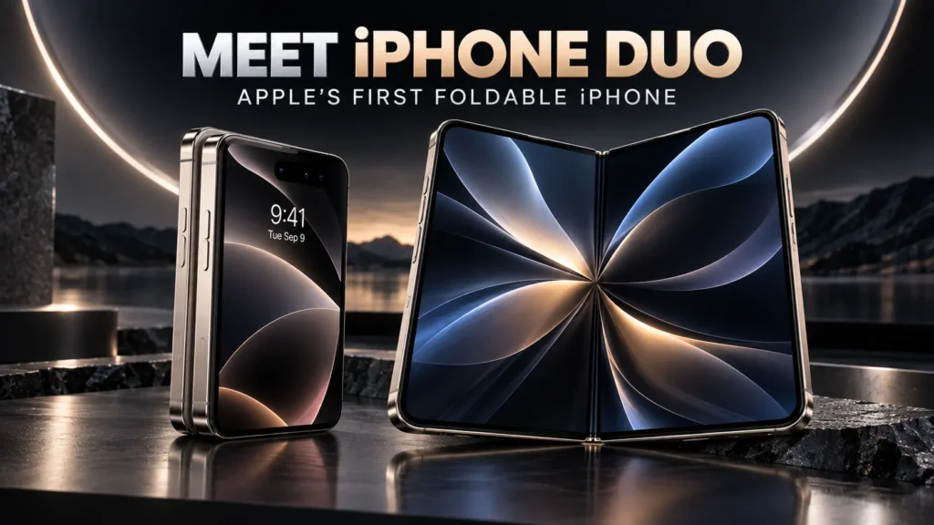 Apple Event iPhone 18 Pro and iPhone 18 Pro Max, iPhone Duo & Apple Watch Series 12, Apple Watch Ultra 4 and AirPods 5. iPhone Duo 7.6-Inch Foldable Display