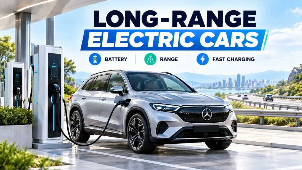 Mercedes-Benz GLC Electric, BMW iX4 and Jaguar Type 01-inspired vehicles showcasing upcoming luxury electric cars